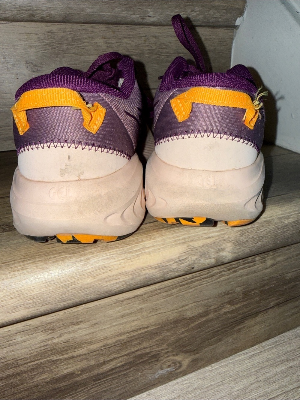 ASICS Women's Purple and Yellow Accent Athletic Shoes - Picture 4 of 7